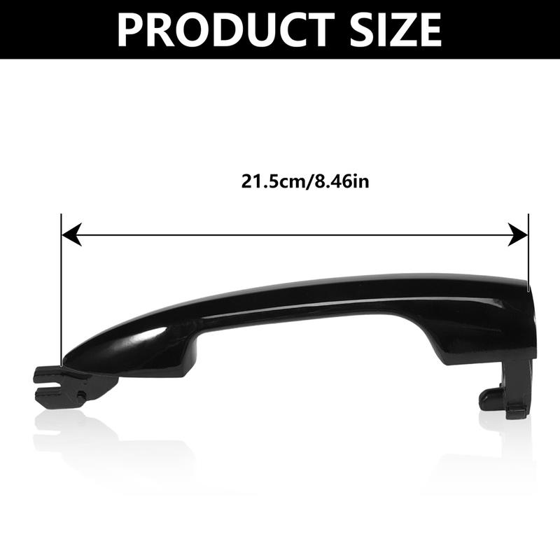 Poignées de Porte Noires Poignées de Porte d'Entrée État Neuf Installation Facile Accessoire Poignée de Porte Noire Pour Voiture Autocollant de Voiture