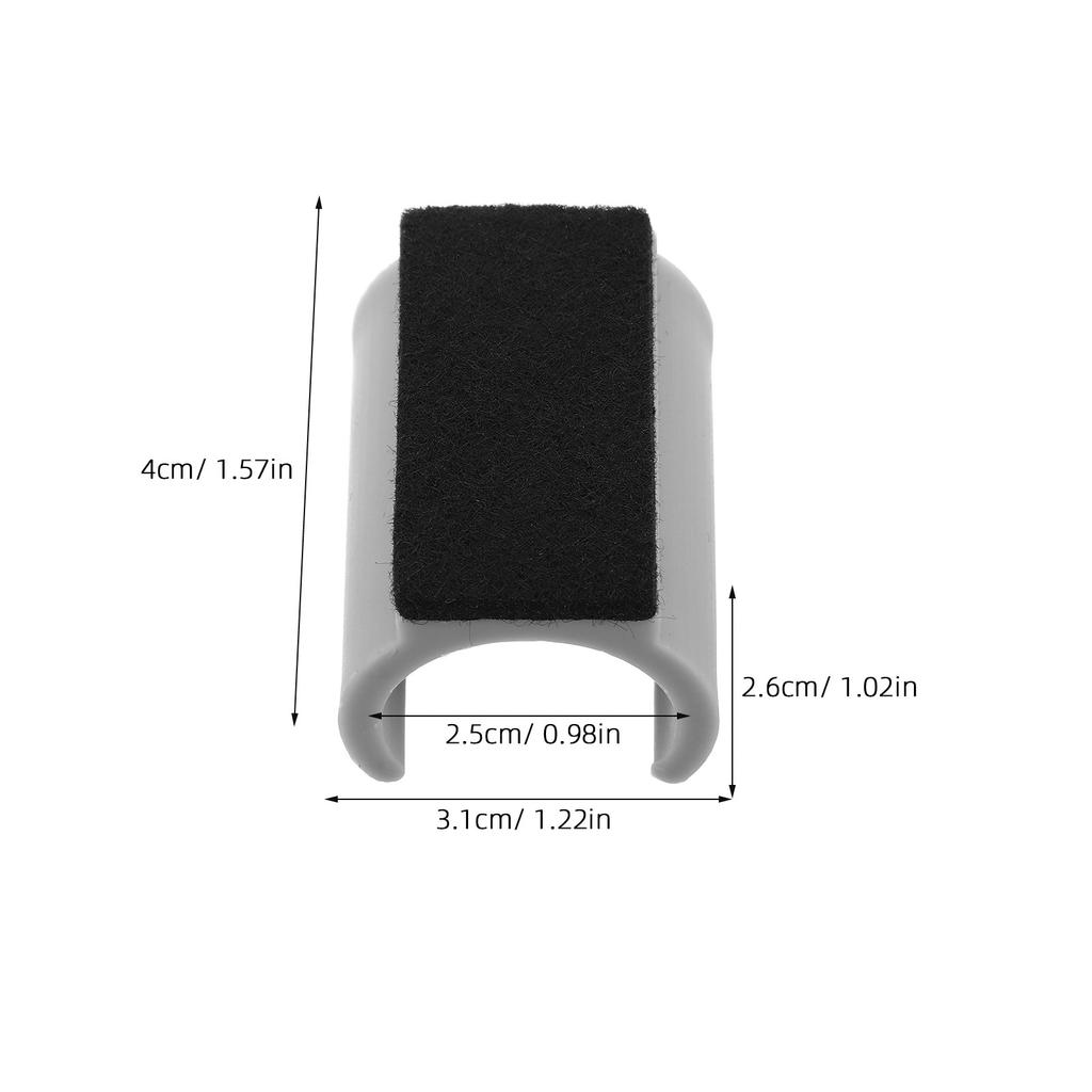 8Pcs Wool Felt Pad Chair Leg Protectors U Shaped Anti Scratch Floor Covers for Hardwood Tile Floors Nonslip Quiet Furniture Caps
