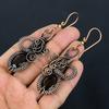 Smoky Topaz Earrings Gemstone Jewelry, 999 Copper Wire Wrapped Earrings, Handmade Beautiful Jewelry Earrings