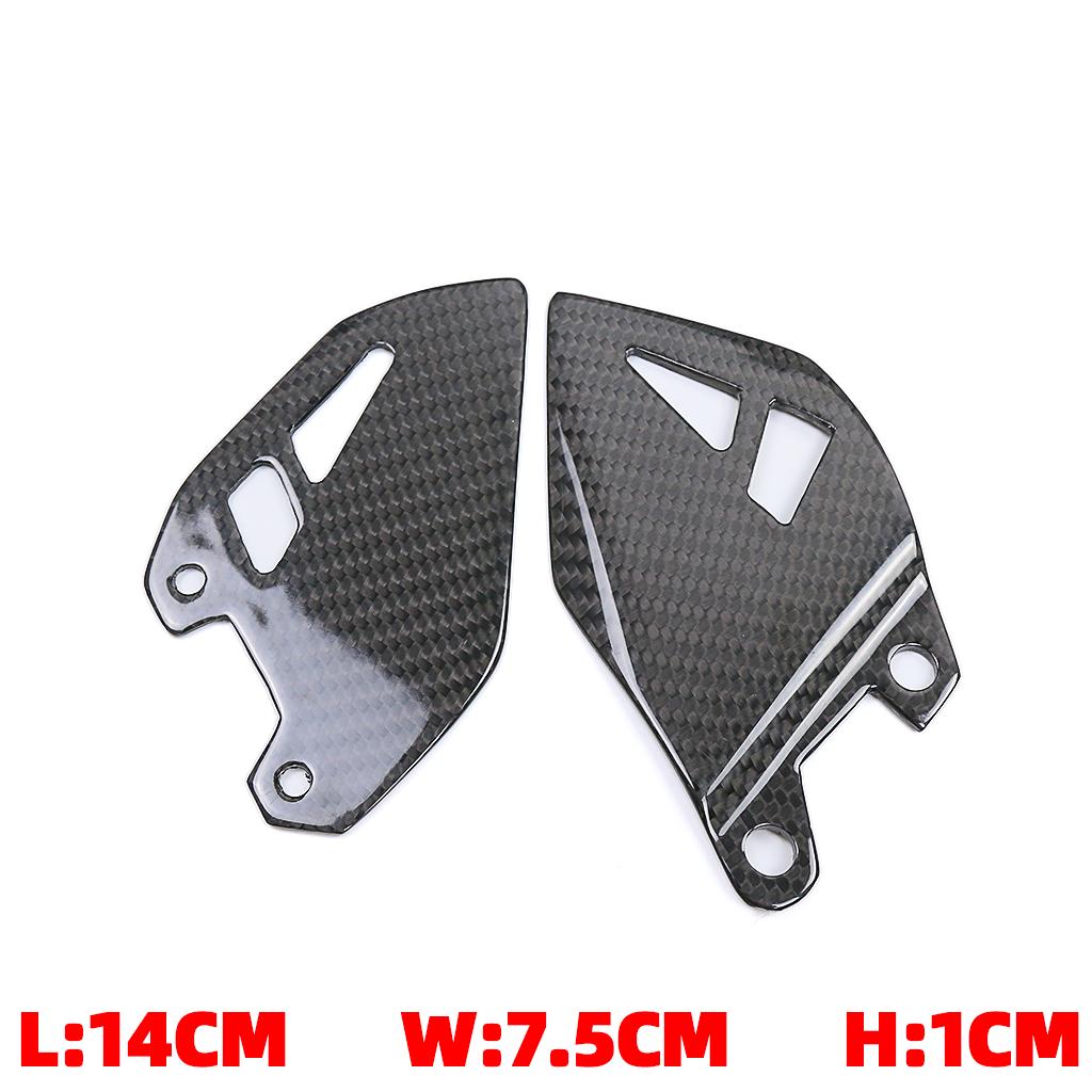 For KAWASAKI ZH2 Z H2 2020 2021 2022 2023 Motorcycle Accessories Heel Guard Rear Footrest Wing Plate 3K Pure Dry Carbon Fiber