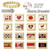 Y2K Gold Color Red Moon Watermelon Cherry Cat Tulip Italian Charm Link Fit 9MM Stainless Steel Bracelet Women DIY Making Gifts