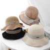 Spring and Summer Thin Breathable Fisherman's Hat Children's Fashion Plaid Bow Big Eaves Hat Sunshade Sun Hat