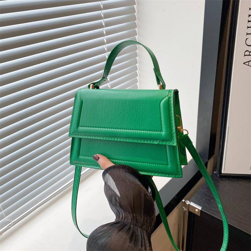 Fashionable Minimalist Small Square Handbag For Women With Unique Stitching Details