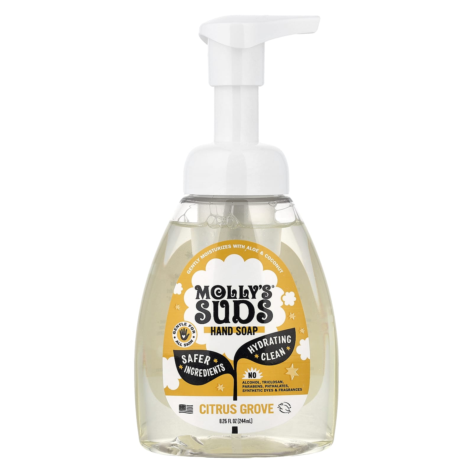 

Molly s Suds, Hand Soap, Citrus Grove, 8.25 fl oz (244 ml)