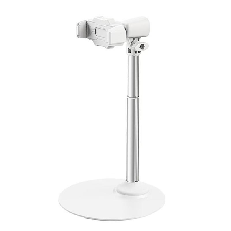 360 Degree Rotating Phone Holder Table Support Stand Multi Angle Adjustable Retractable Holder Stand for Live Broadcast