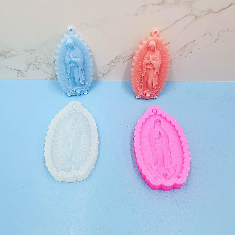 1PC Little Angel Silicone Mould Virgin Angel Keychain Silicone Mould Mobile Phone Pendant Jewelry Key Accessories Mould