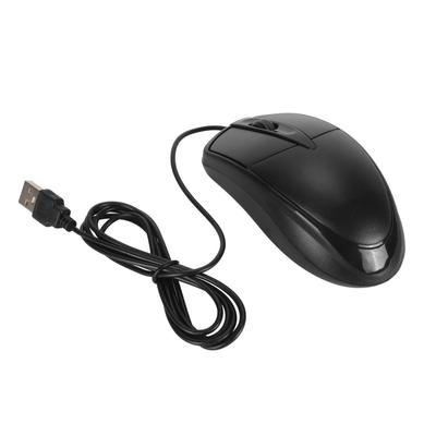 Kabelmaus 1000 DPI 1,5 m langes Kabel 3 Tasten Robustes ABS Plug and Play Gaming-Maus für Zuhause Schule Büro
