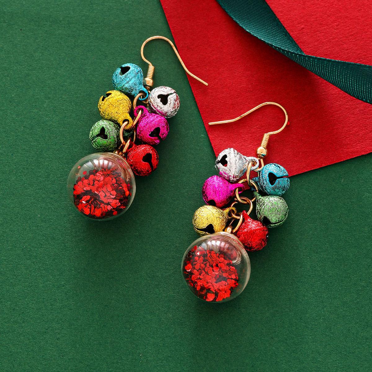 

Праздничные разноцветные серьги-колокольчики с кисточками – шикарные, универсальные украшения для рождественского карнавала null золотой