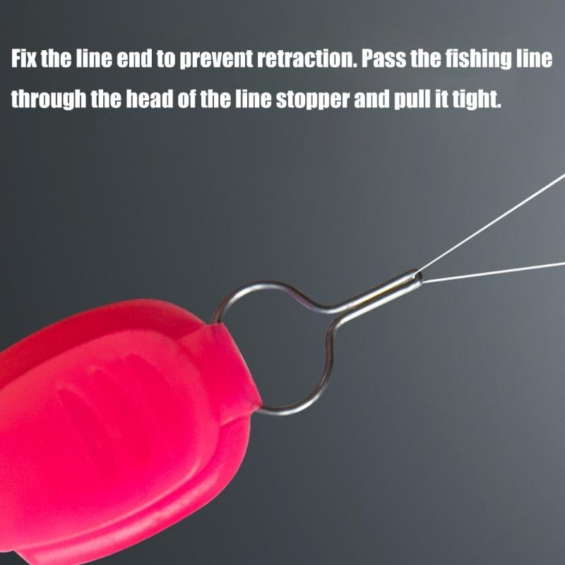 10pcs Baitcasting Reel Line Holder Clip Holder Buckle Fishing Accessories Quick Install Line Stoppers Keeper