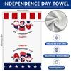Cross-border Amazon Xiyin Supply Microfiber Independence Day 3D Printed Towel Kitchen Suction Towel Face Towel