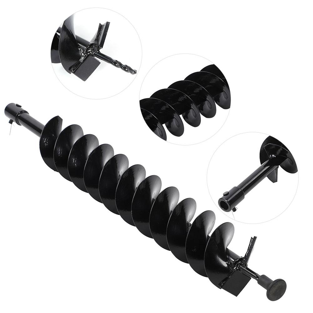 Erdbohrer Bohraufsatz Landwirtschaft Pflanzung Aussaat Lochgräber 100x800mm Doppelklinge