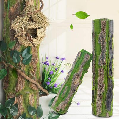 Piante artificiali Corteccia Rettile Sfondo Muro Che Combina Muschio e Parete Vegetale Naturale Decorazione per Feste in Serra