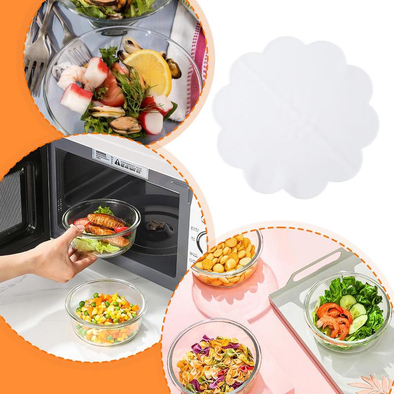 Stretch Lids Flower Shape Flexible Lids For Bowls Food Covers Kitchen Gadgets Food Wrap For Cup Cans Jars Round & Rectangle