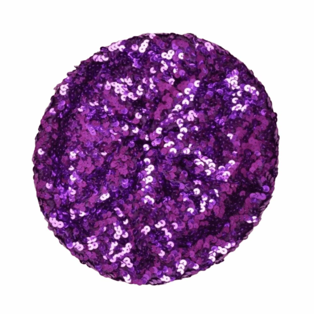Solid Color Shining Beret Hat Chic Shiny Painter Hat Trendy Women's Sequin Beret Night Club
