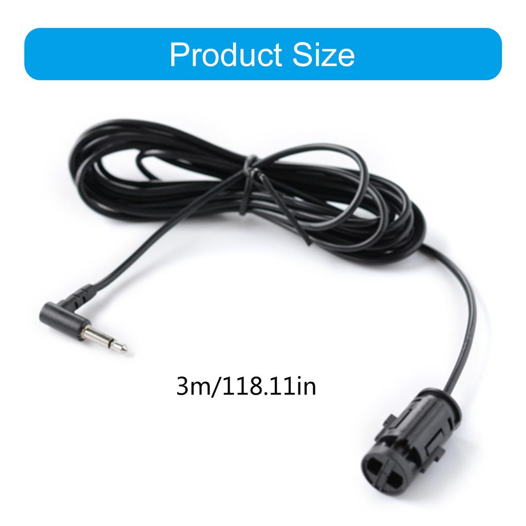 Speakers Line 3.5mm Plugs Vehicle Microphone With Extended 3 Meter Cable For Clear Sound Pickup Communication Navigation