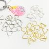 100 Pieces Alloy for Triangle Open Jump Ring Split Ring For Jewelry Making Acces