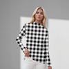 Women's Daily Casual Long Sleeve Mid Collar Top