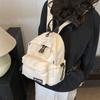 Schoolbag simple and versatile small backpack female niche design ins style schoolbag Korean version single shoulder crossbody student multi-purpose 