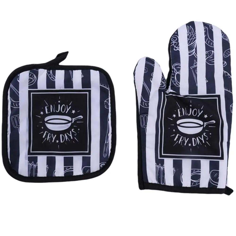 

8 кольорів Нековзкі Бавовняні Модні Скандинавські Кухонні Рукавиці для приготування їжі, Мікрохвильовки, Випікання, Барбекю, Прихватки, Рукавиці для духовки