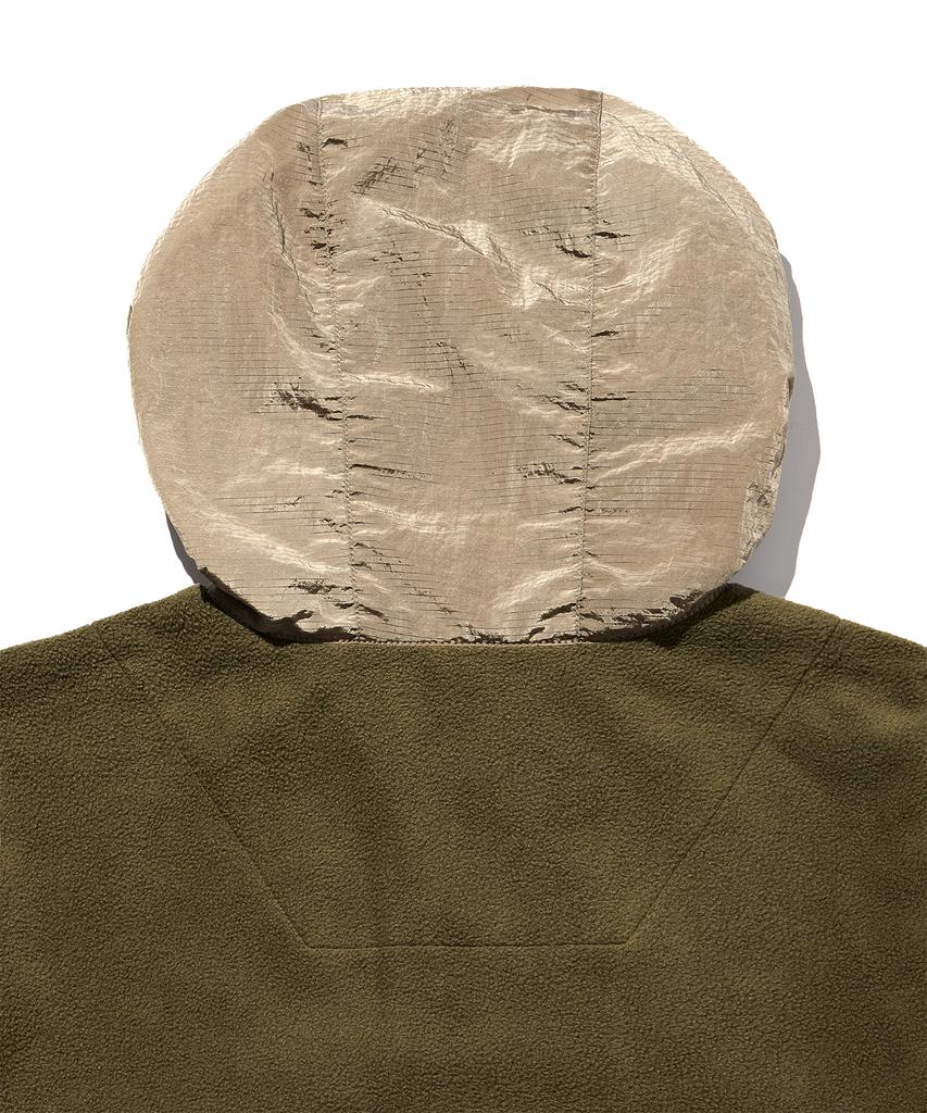 Discus Athletic Pocket Fleece Anorak Hoodie Khaki