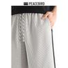 PEACEBIRD MEN's Waffle Jacquard Loose Bermuda Shorts