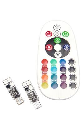 Customize T10 LED 7 Wedge with Remote 0551 Bulb, Colors, Bulb, Control,