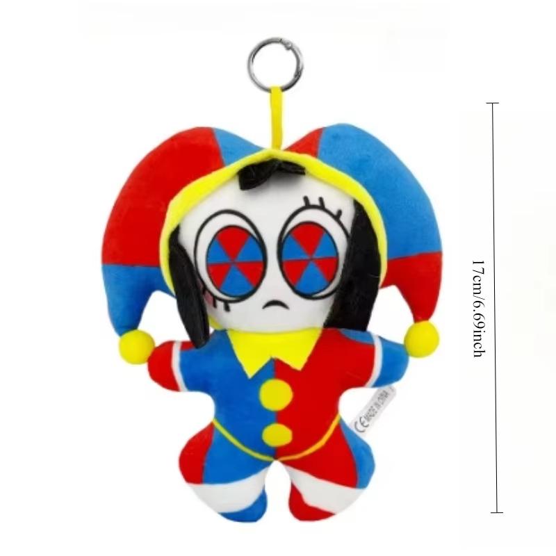 Cartoon Jax Plush Digital Keychains Circus Maid Magical Cute Rabbit Clown Collectible Home Decor Party DIY Pendant Birthday Gift