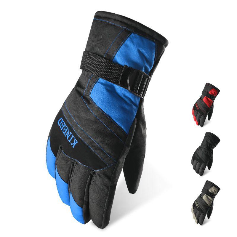Luxuriously Soft Winter Mens Waterproof Windproof Thermal Motorcycle Ski Snowboard Gloves
