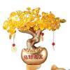 Fortune Tree Lucky Cat Statue and Figurine Art Collection Birthday Gift Tabletop Decoration