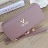 Fashion Double Zipper Long Wallet Large Capacity Multifunctional Card Holder PU Leather Purse Women