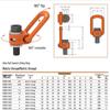 High-Strength 360° Swivel Side Pull Lifting Eye Bolt