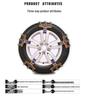 Universal Anti-Skid Car Tire Chains for Sedans & SUVs - Emergency Snow & Mud Manganese Steel Nine-Grid Design