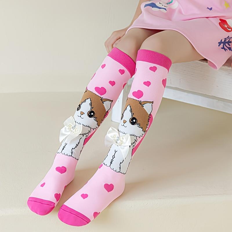 1 Pair of Children's Cute Cartoon Accessory Thigh-high Stockings Princess-style Fashion Dance Stockings for Girls