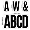6 Inch Big Letter Number Stickers Larger Alphabet Letter Stickers for DIY Ship Mailbox Homes Business Board Party Office Decor