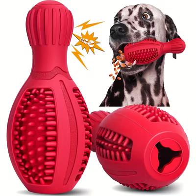 Dog Chew Toy for Small/Medium/Large Dogs Rubber Treat Dispensing Toy for Aggressive Chewers Interactive Slow Feeder Tough Puzzle Toys Teeth Cleaning