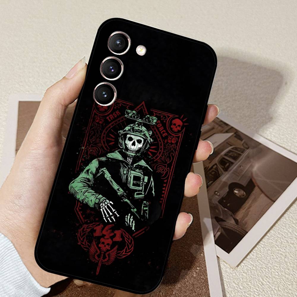 Game C-Call Of D-Duty GhostS Phone Case Black Ultra-thin Shockproof Case For Samsung S24/S25/S22/S30/Note20/Lite/Ultra/5G/Plus/F