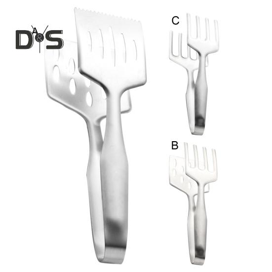 Grilling Tongs Rust-proof Salad Bread Serving Tongs Supplies