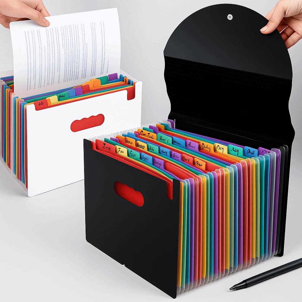 Large Capacity Expandable File Organizer Waterproof A4 Document Organizer Storage Organizer  Home