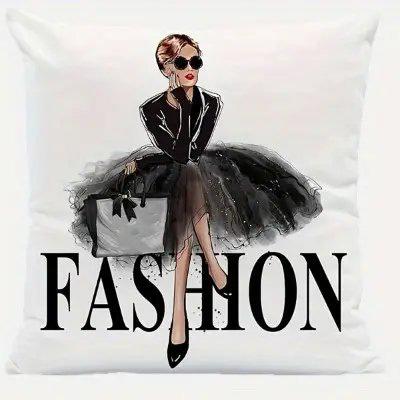 Home Decor Fashion & Perfume & Floral Pillow Covers Pattern Cushion Cover Suitable for Sofa Bedroom Car Pillow Cover