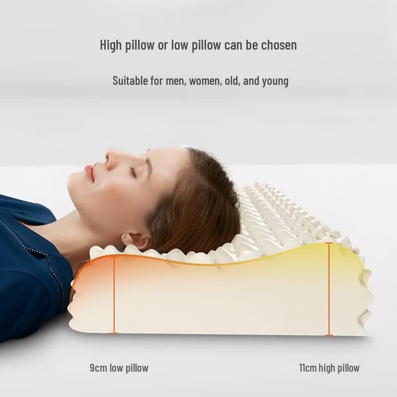 JAGO Natural Latex Cervical Massage Pillow