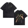 Saudi National Day T-shirt 100% Cotton Clothing Short Sleeve Tops Eid Al-Fitr Tshirt Washed T Shirts Summer Tees Casual Top