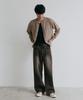 Nodu Single Line Round Cardigan [Beige]
