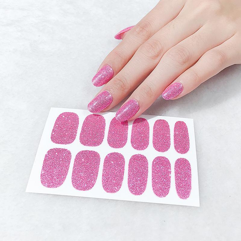 Gradient Style Self-Adhesive Waterproof Glitter Nail Art Stickers Decals Set Manicure Decor Accessories