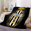 Juventus Herzschlag Logo Flanelldecke, Weiches Polyester, Modernes Design, Ganzjahres für Camping, Reisen, Geschenke für Feiertage oder Geburtstage