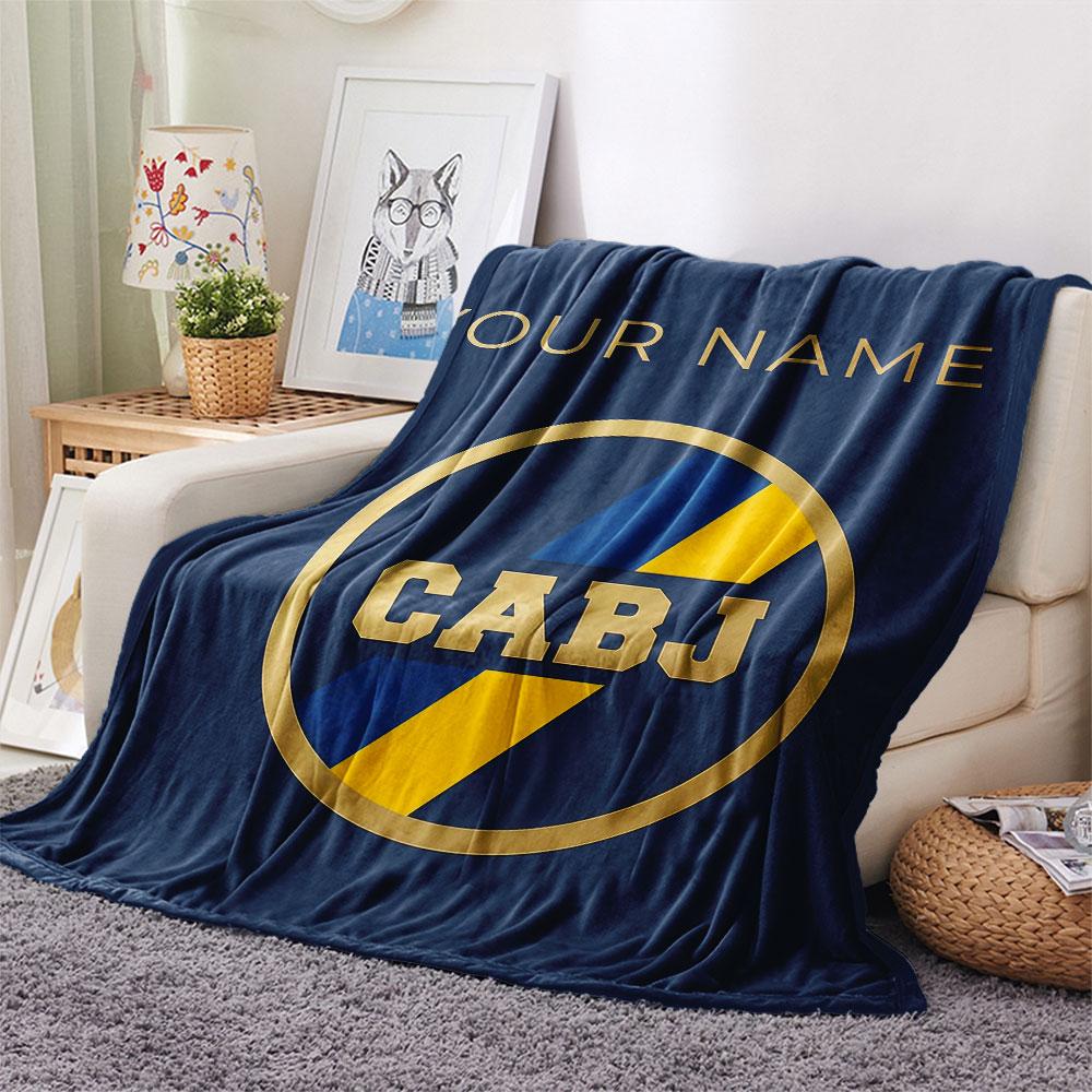 Custom Name,Boca Juniors Printed Flannel Blanket, soft throw for bedroom sofa, washable, Christmas present, great gift.