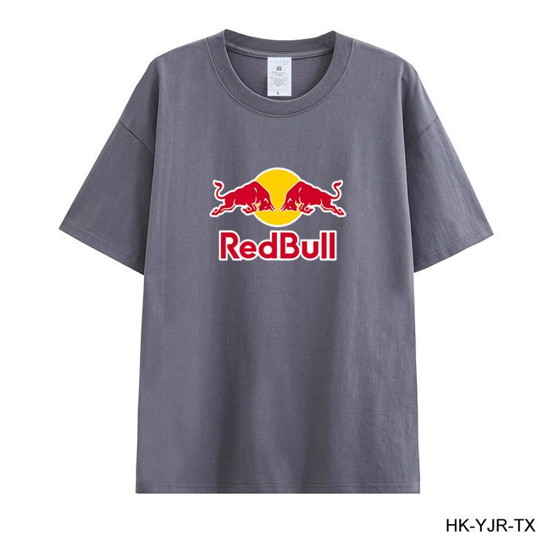 Red Bull Summer Men's T-shirt High Quality Cotton Short-sleeved Print T-shirt Women's T-shirt Fashion Sports Shirt Casual Jogging Top