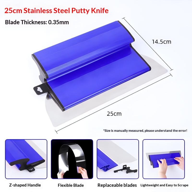 

1Pcs Spreading Finishing Knocking Down Blades Professional Drywall Scraper Taping Tool Set For Wall Plastering A1