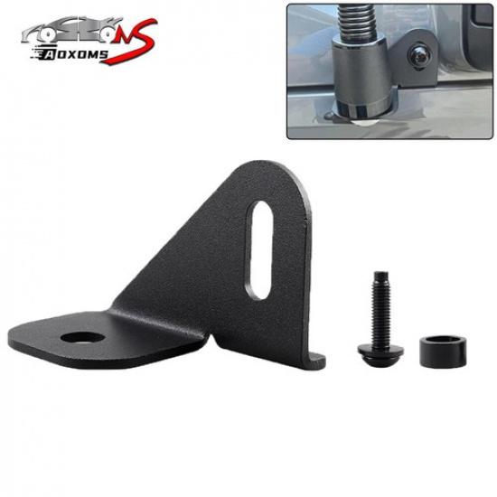 Front Driver CB Antenna Mount Bracket Holder For Jeep Wrangler JL JLU TJ 2018+