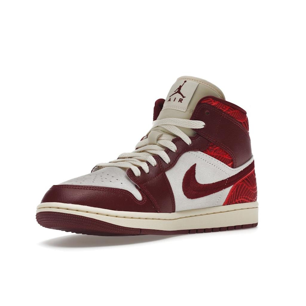 Air Jordan 1 Mid SE Lift Up Women Sneakers Red Team-Red University-Red DZ2820-601