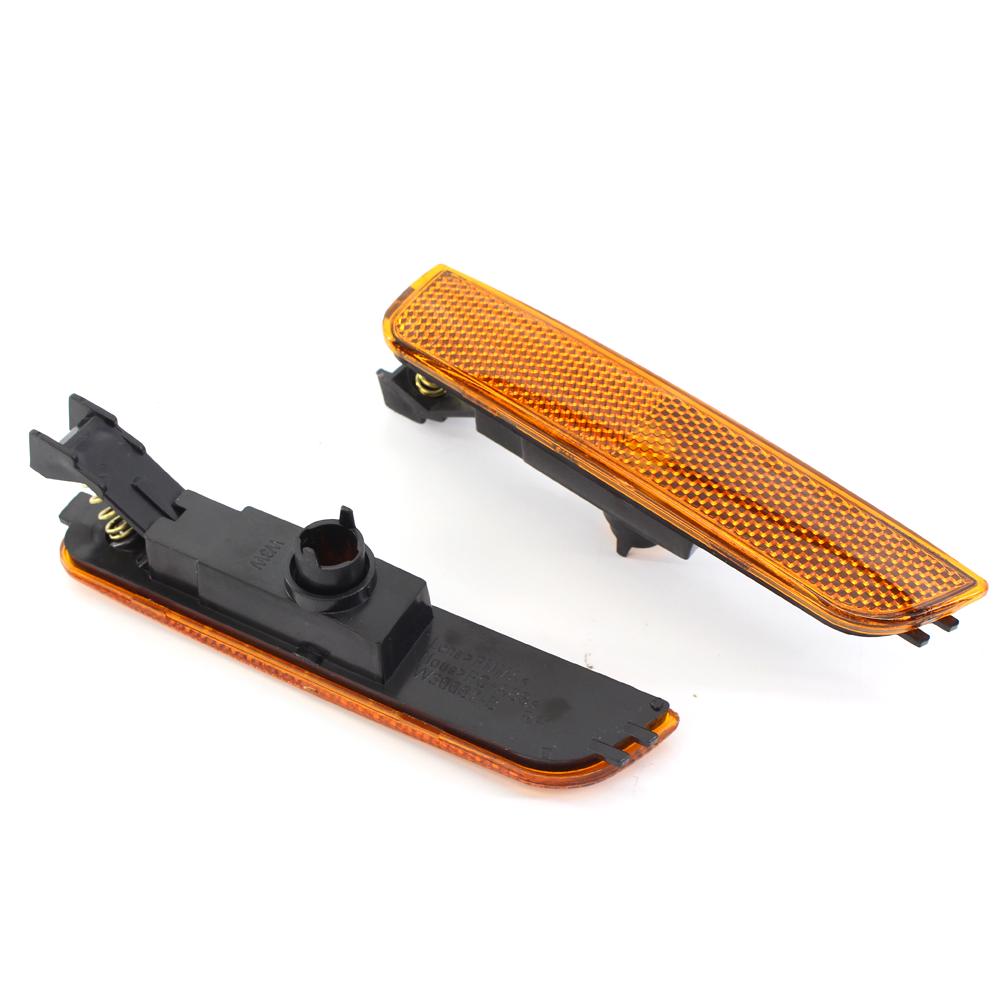 1 Pair Car Front Bumper Side Marker Light Turn Signal Lamp Yellow/White/Smoke Lens For Volkswagen Passat B5.5 01-05 3B0945071